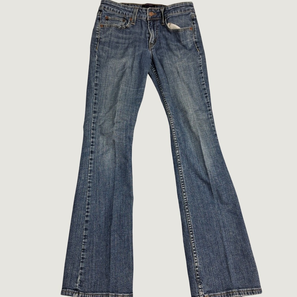 Levi's 518 Superlow Jeans Womens 9M Blue Bootcut Stretch Denim Low Rise